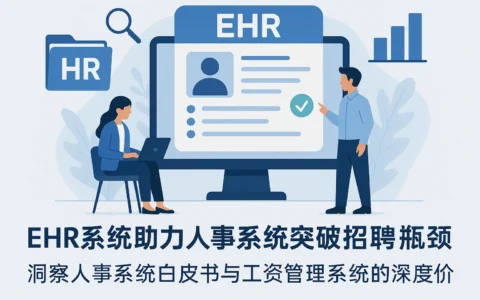 EHR系统助力人事系统突破招聘瓶颈——洞察人事系统白皮书与工资管理系统的深度价值