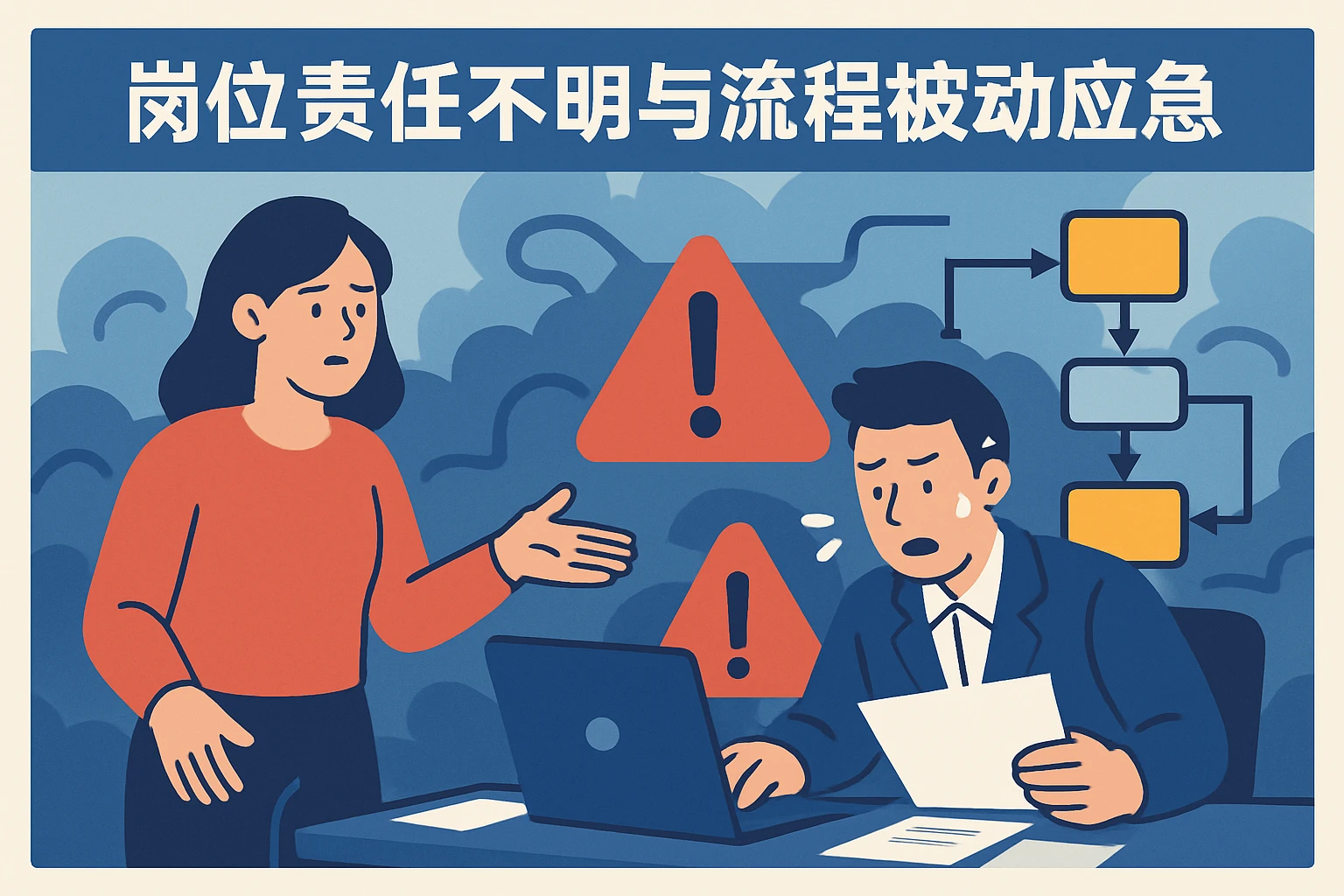 岗位责任不明与流程被动应急