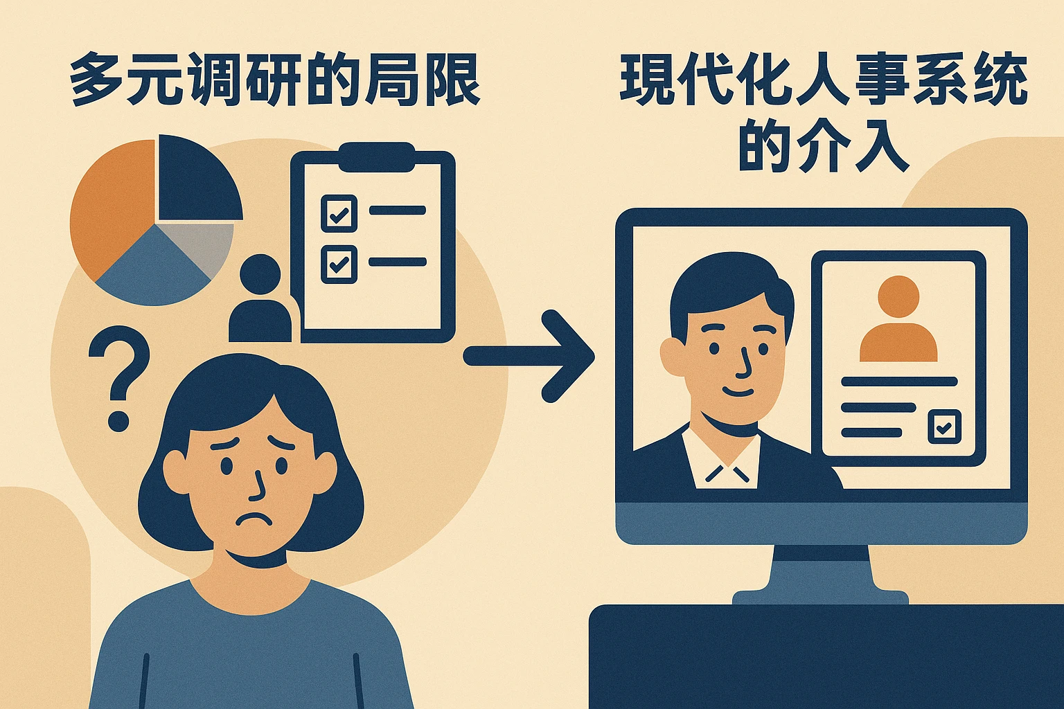 多元调研的局限与现代化人事系统的介入