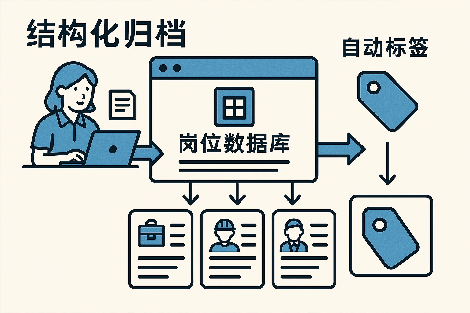 结构化归档：岗位数据库的建立和自动标签
