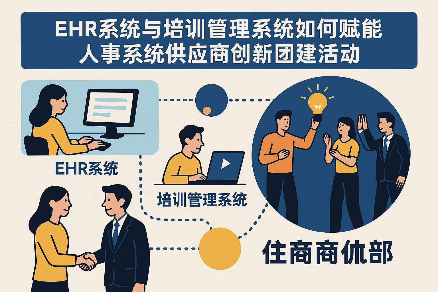 EHR系统与培训管理系统如何赋能人事系统供应商创新团建活动