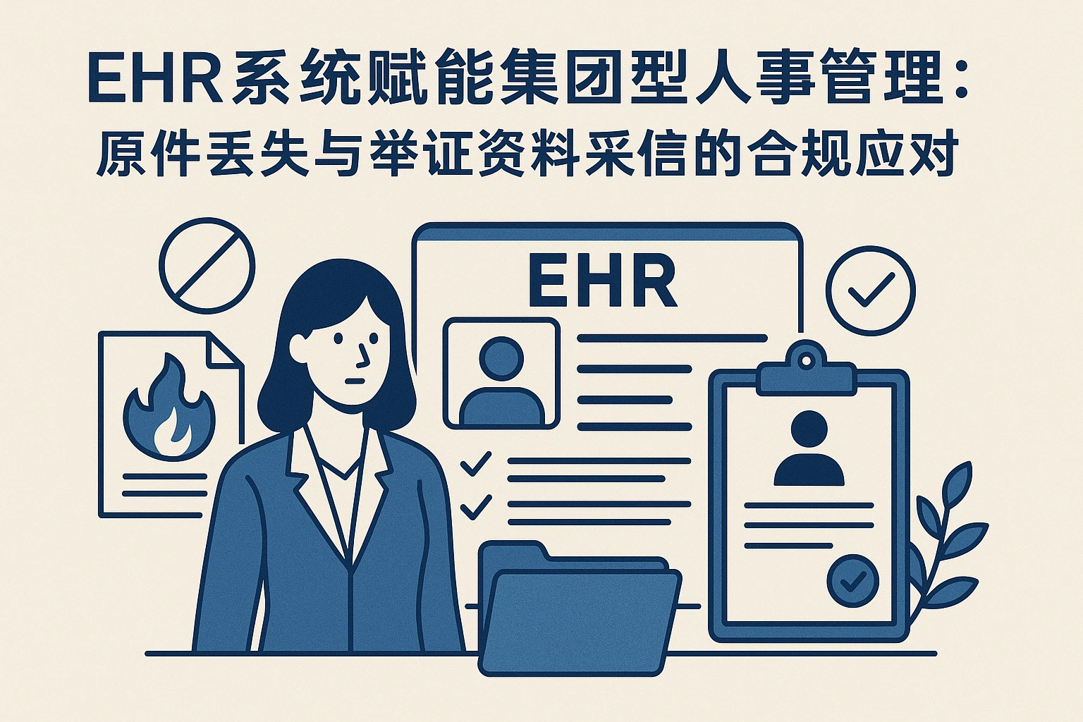 EHR系统赋能集团型人事管理：原件丢失与举证资料采信的合规应对