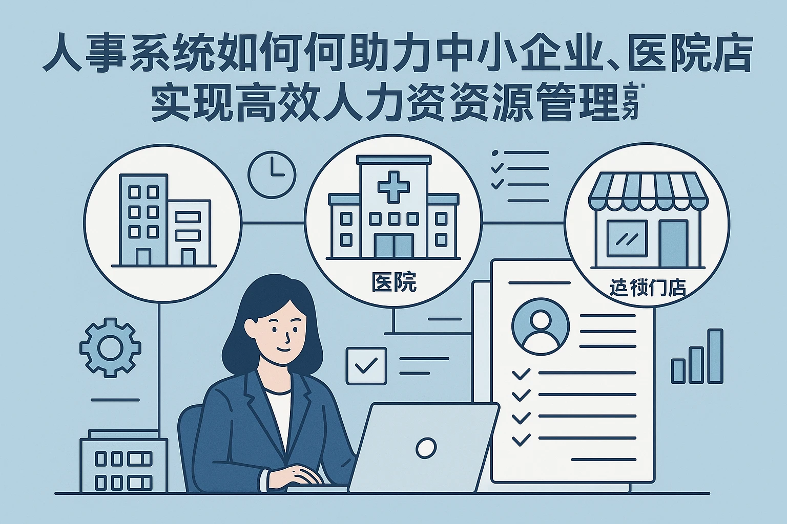 人事系统如何助力中小企业、医院与连锁门店实现高效人力资源管理