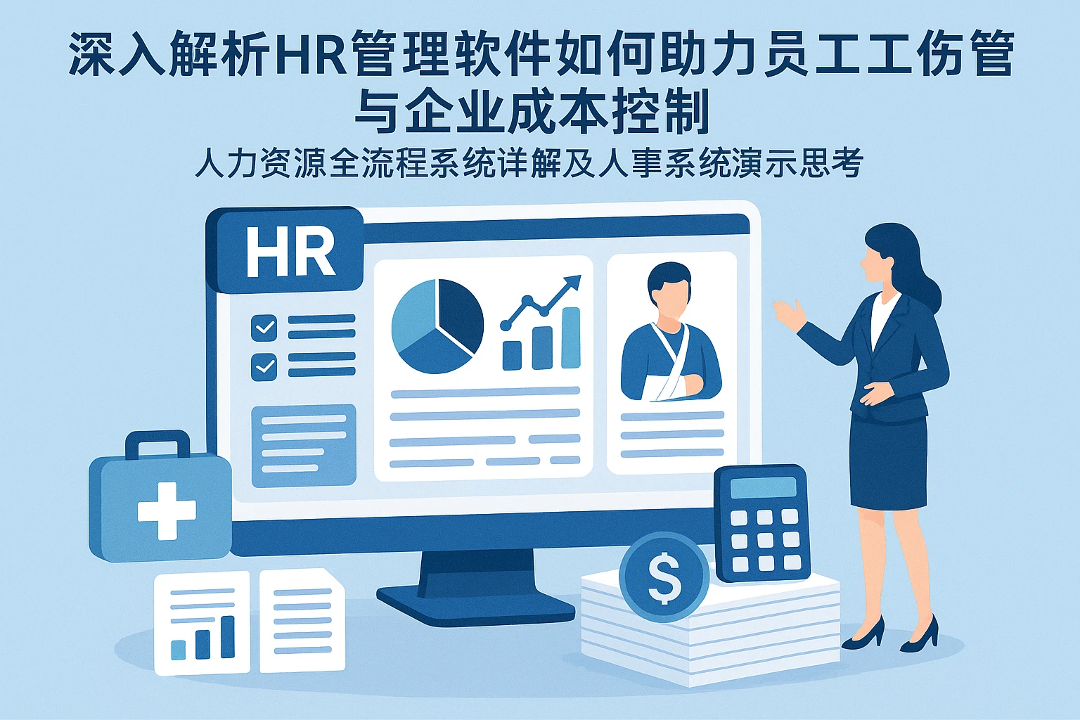 深入解析HR管理软件如何助力员工工伤管理与企业成本控制|人力资源全流程系统详解及人事系统演示思考
