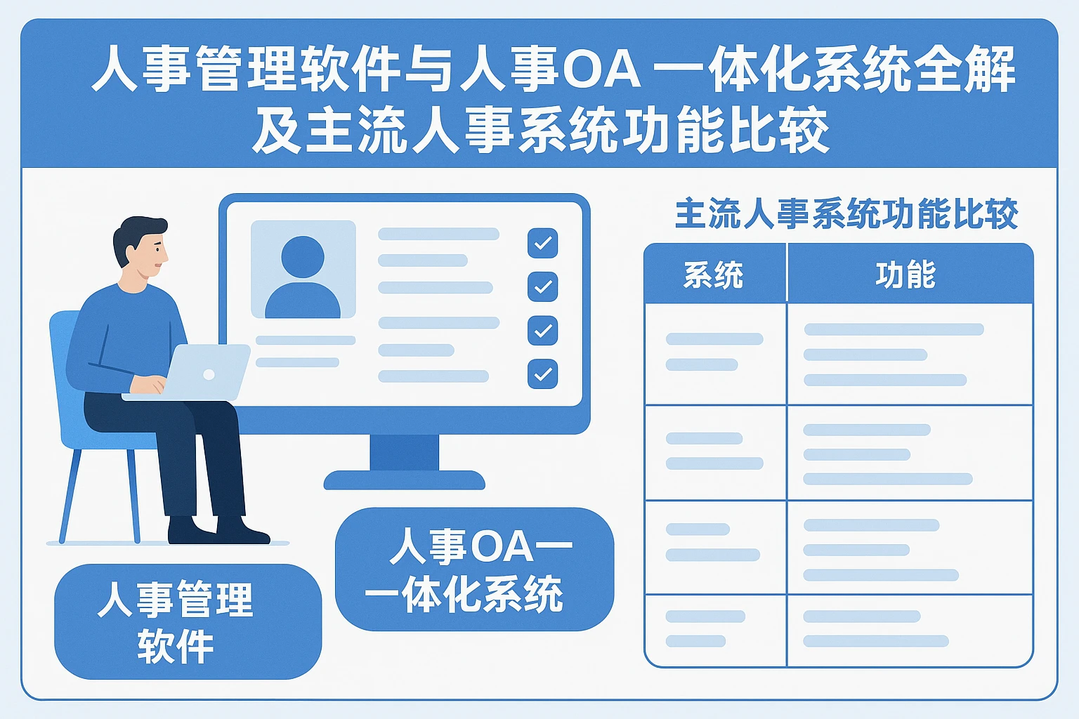 人事管理软件与人事OA一体化系统全解及主流人事系统功能比较