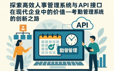 探索高效人事管理系统与API接口在现代企业中的价值——考勤管理系统的创新之路
