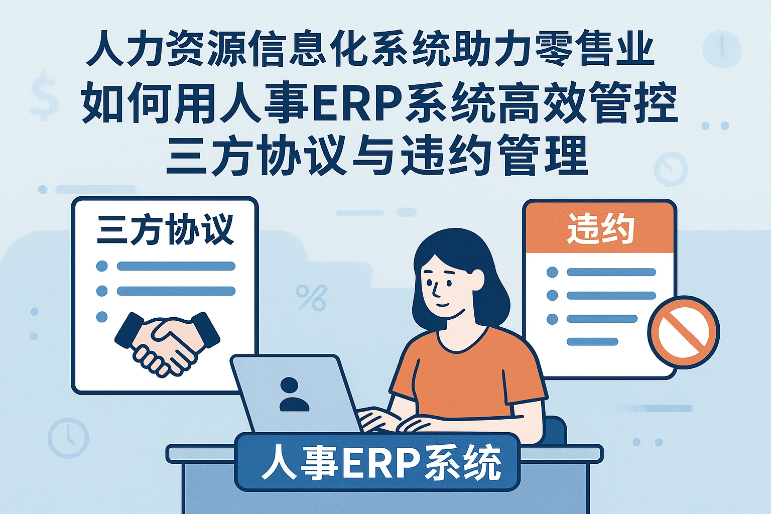 人力资源信息化系统助力零售业——如何用人事ERP系统高效管控三方协议与违约管理