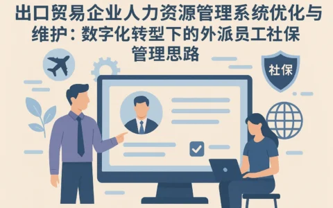 出口贸易企业人力资源管理系统优化与维护：数字化转型下的外派员工社保管理思路
