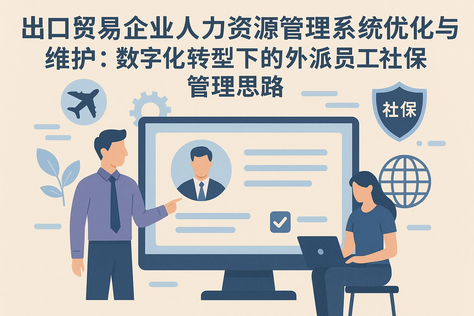 出口贸易企业人力资源管理系统优化与维护：数字化转型下的外派员工社保管理思路