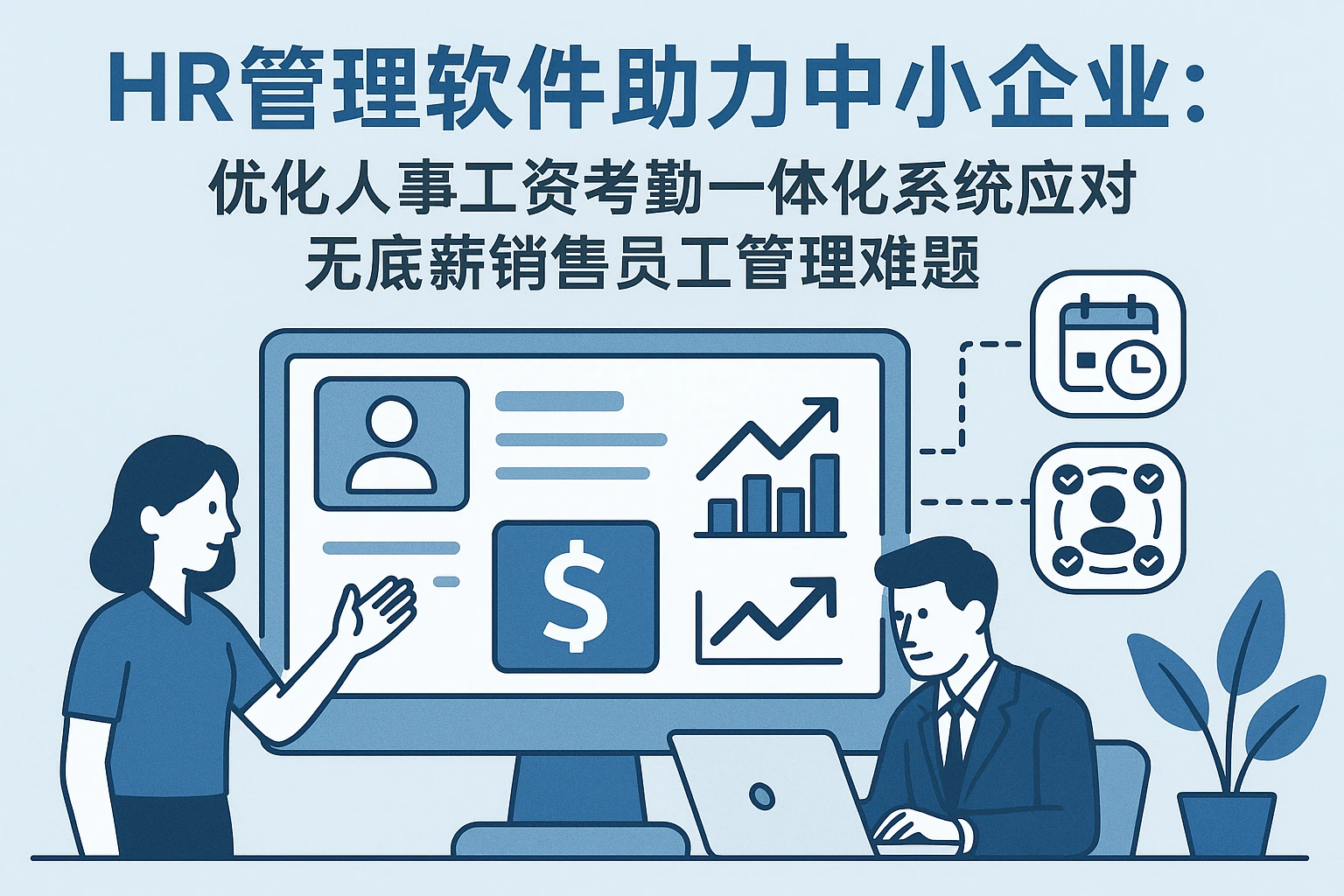 HR管理软件助力中小企业：优化人事工资考勤一体化系统应对无底薪销售员工管理难题