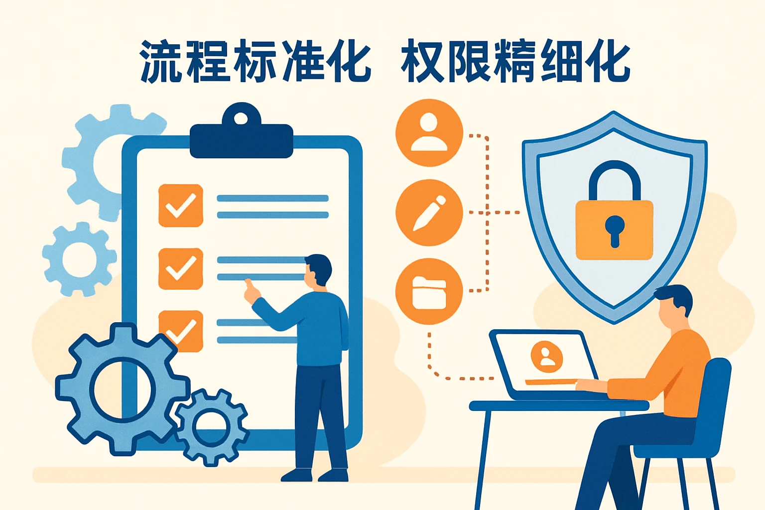 流程标准化与权限精细化