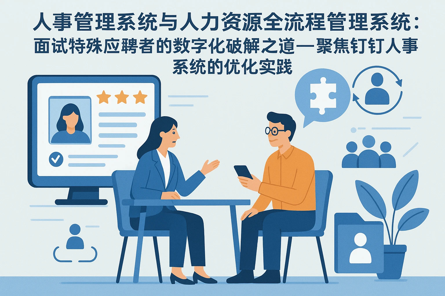 人事管理系统与人力资源全流程系统:面试特殊应聘者的数字化破解之道——聚焦钉钉人事系统的优化实践