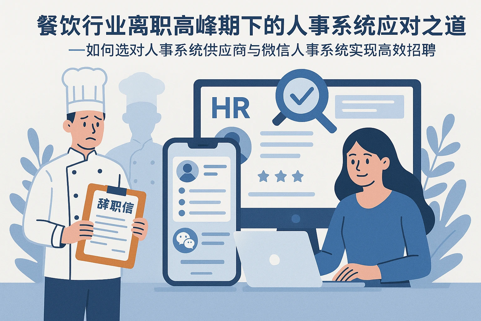 餐饮行业离职高峰期下的人事系统应对之道——如何选对人事系统供应商与微信人事系统实现高效招聘