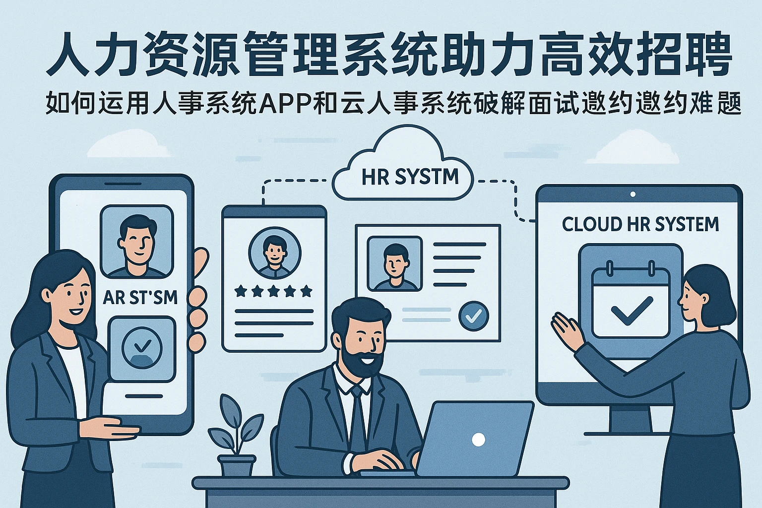 人力资源管理系统助力高效招聘——如何运用人事系统APP和云人事系统破解面试邀约难题