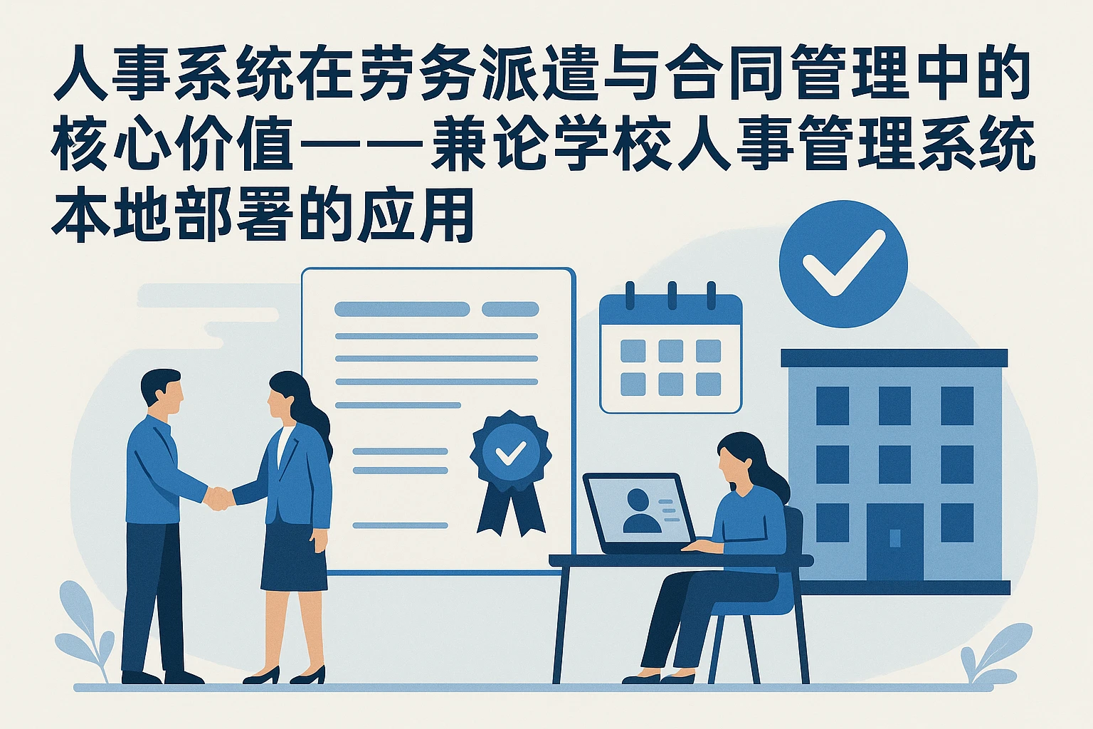 人事系统在劳务派遣与合同管理中的核心价值——兼论学校人事管理系统本地部署的应用
