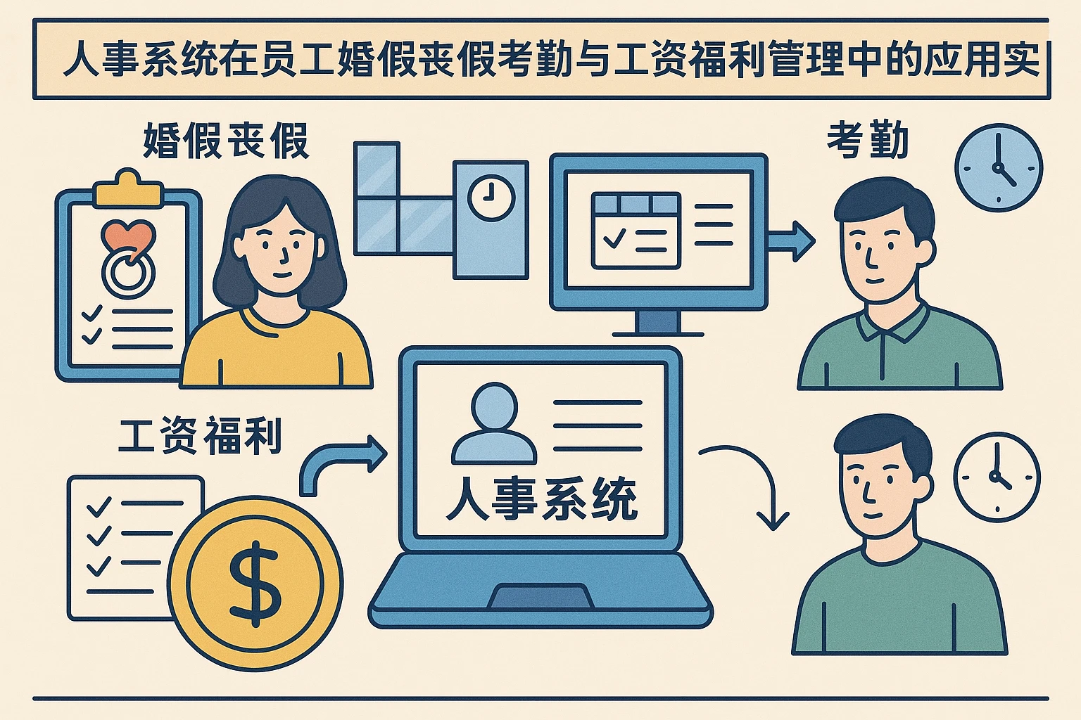 人事系统在员工婚假丧假考勤与工资福利管理中的应用实践
