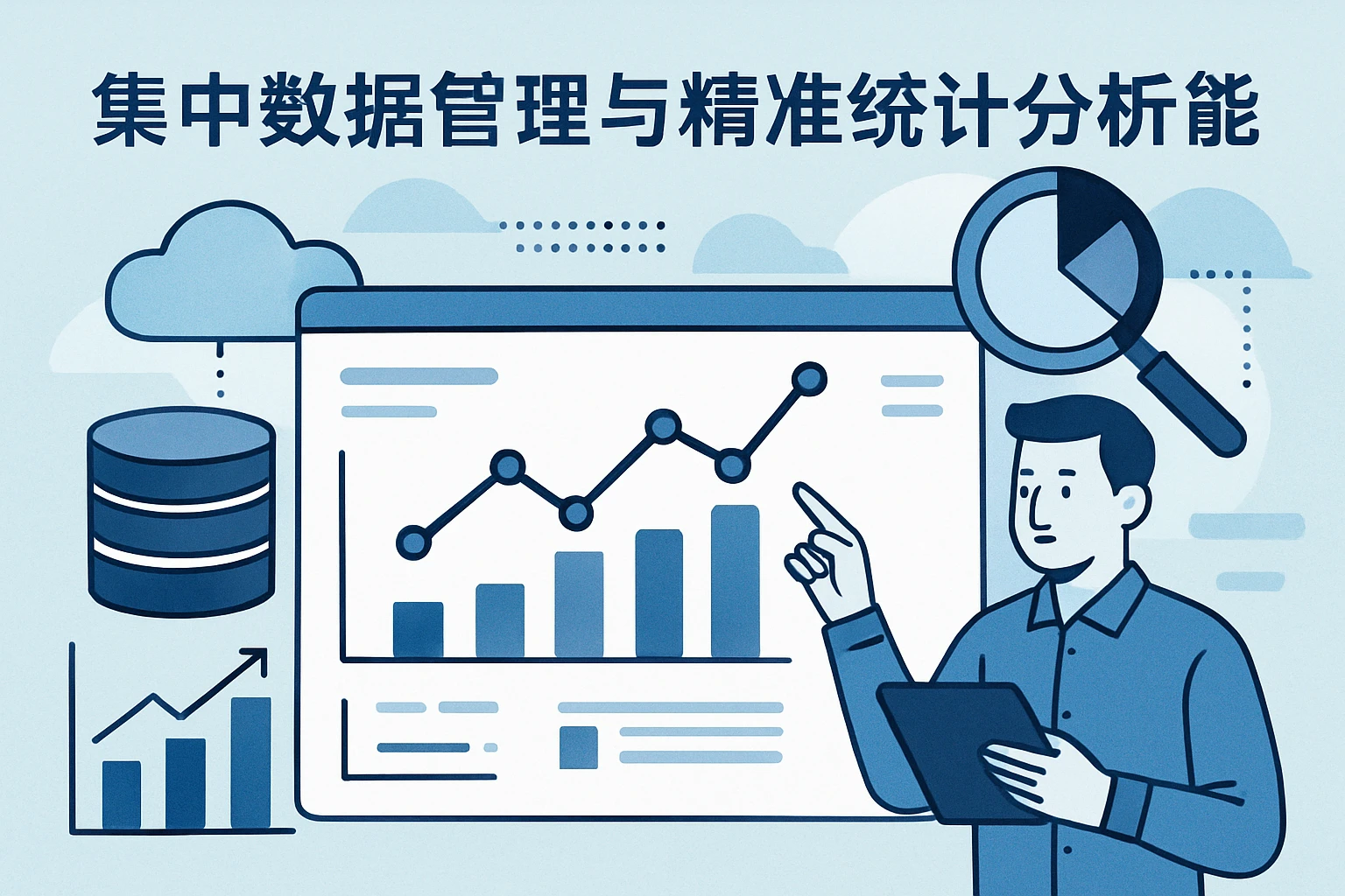 集中数据管理与精准统计分析能力