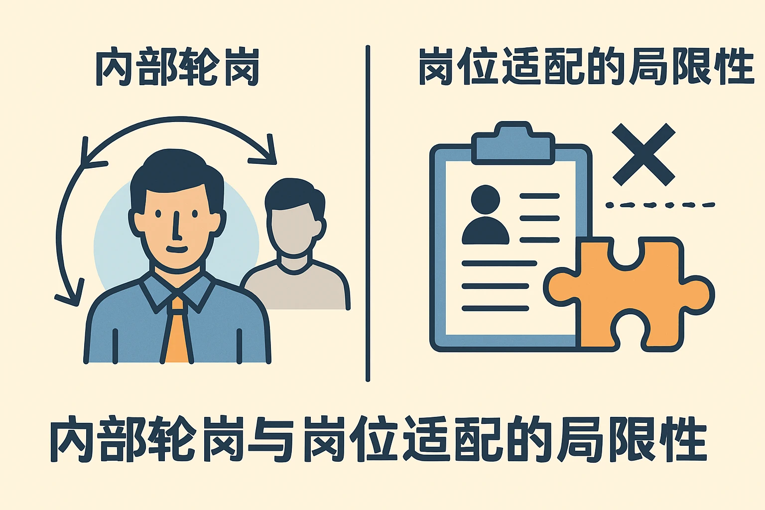 内部轮岗与岗位适配的局限性