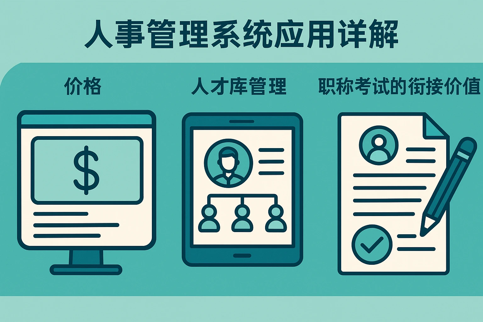 人事管理系统应用详解：价格、人才库管理与职称考试的衔接价值