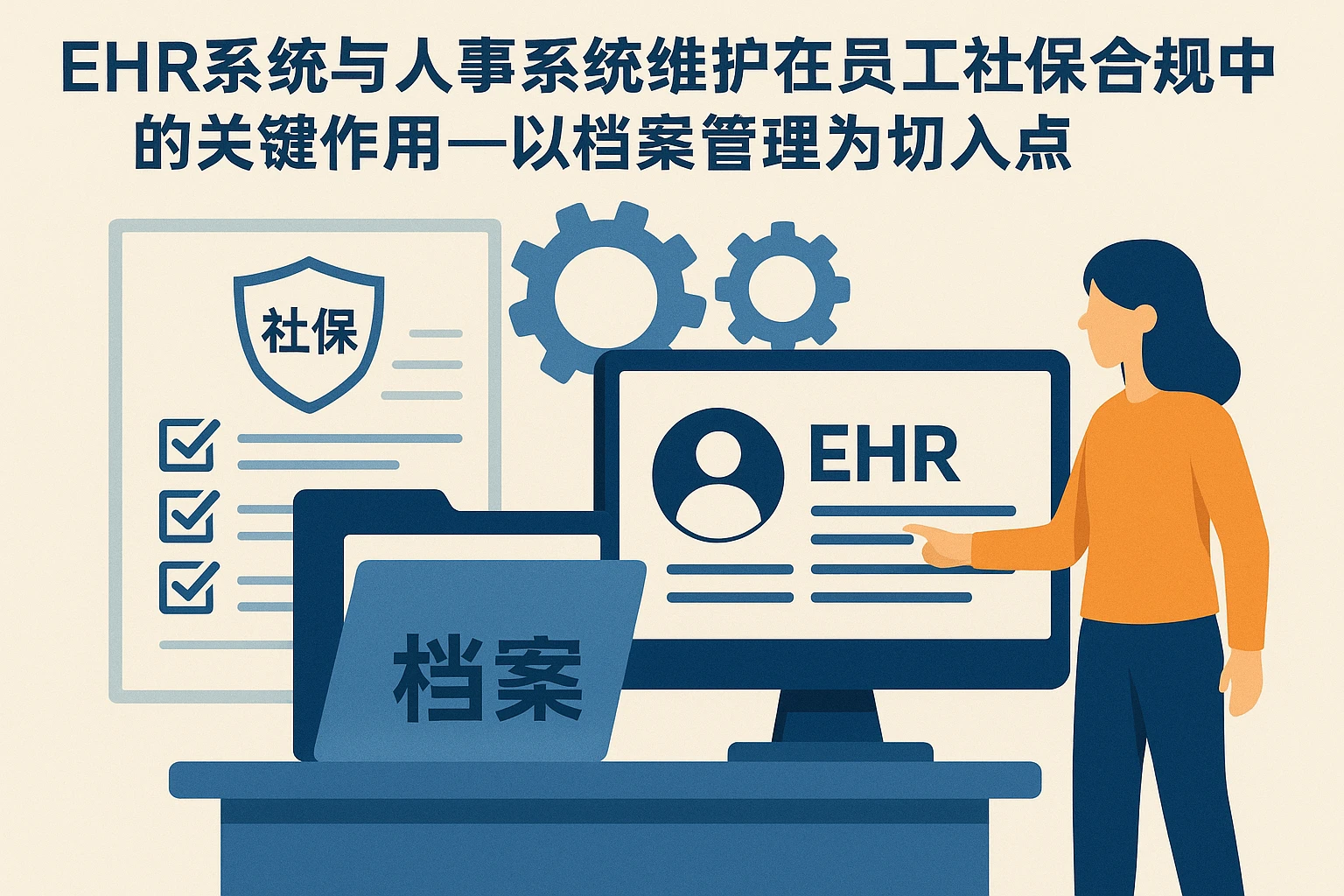 EHR系统与人事系统维护在员工社保合规中的关键作用——以档案管理为切入点