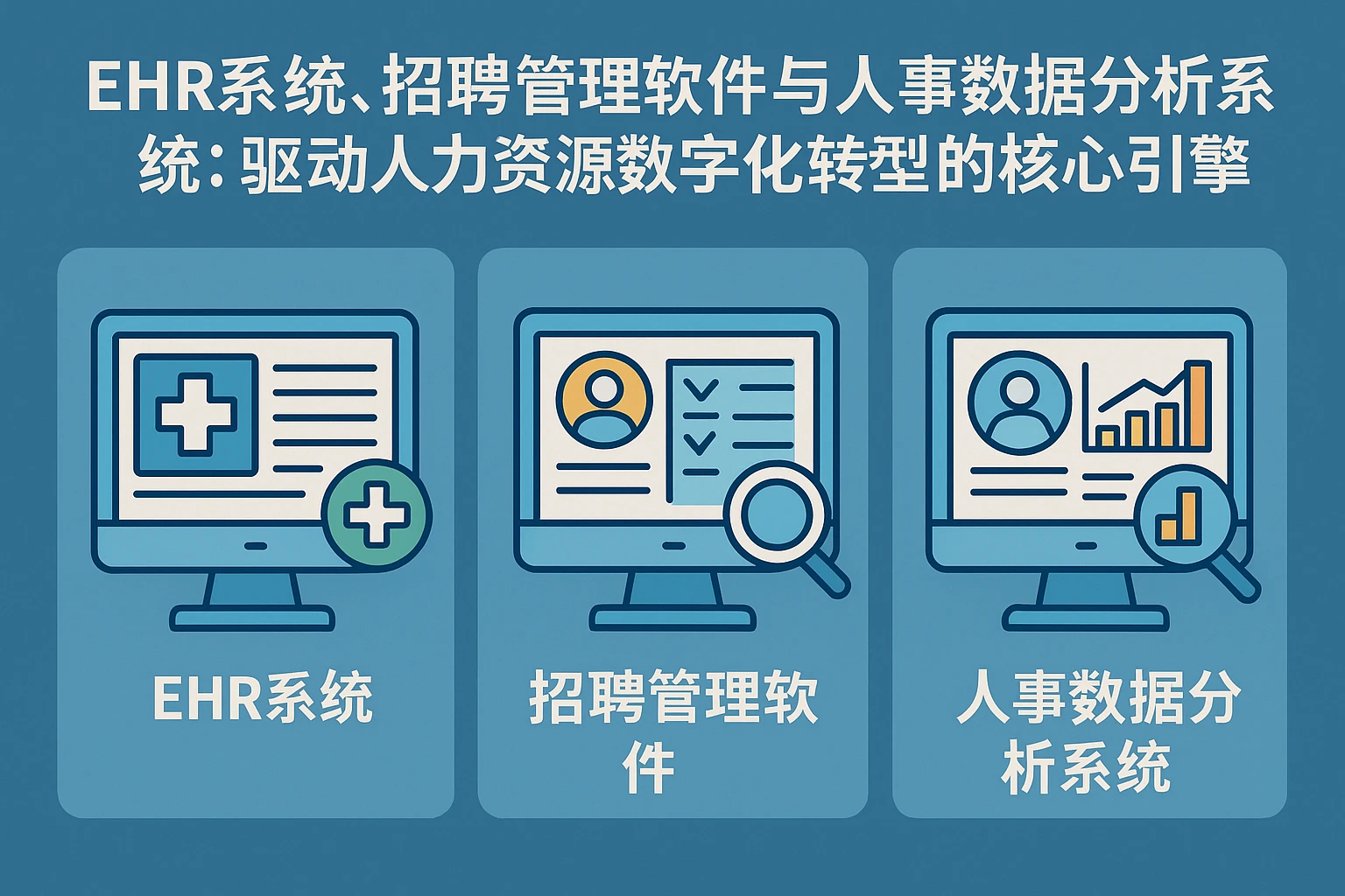 EHR系统、招聘管理软件与人事数据分析系统:驱动人力资源数字化转型的核心引擎