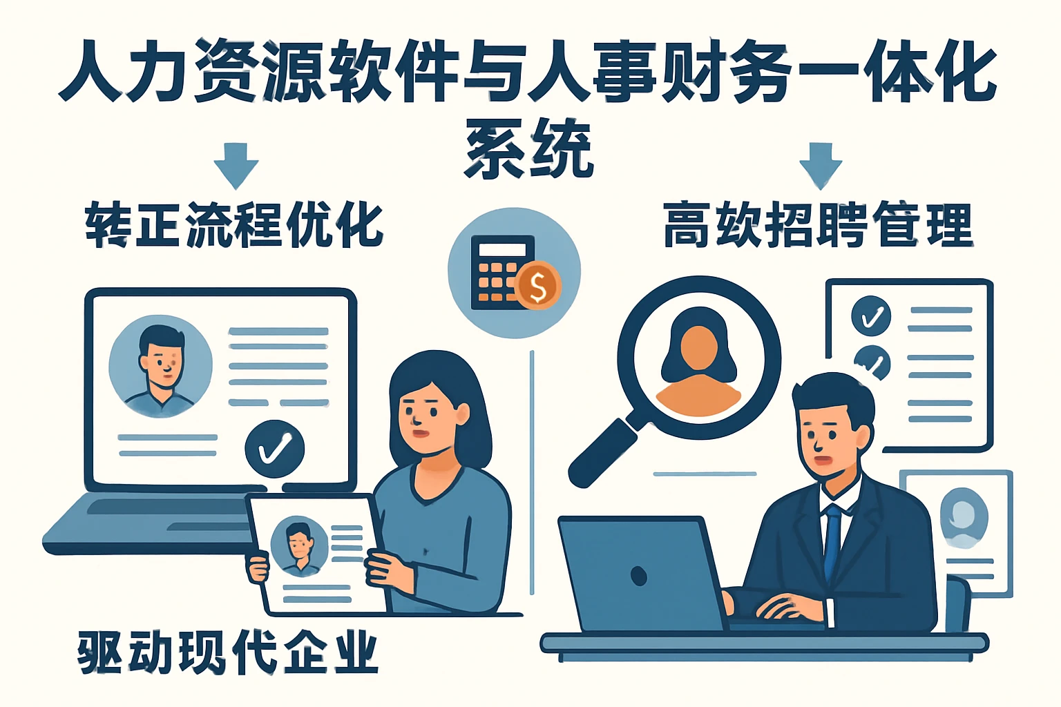 人力资源软件与人事财务一体化系统：驱动现代企业转正流程优化与高效招聘管理
