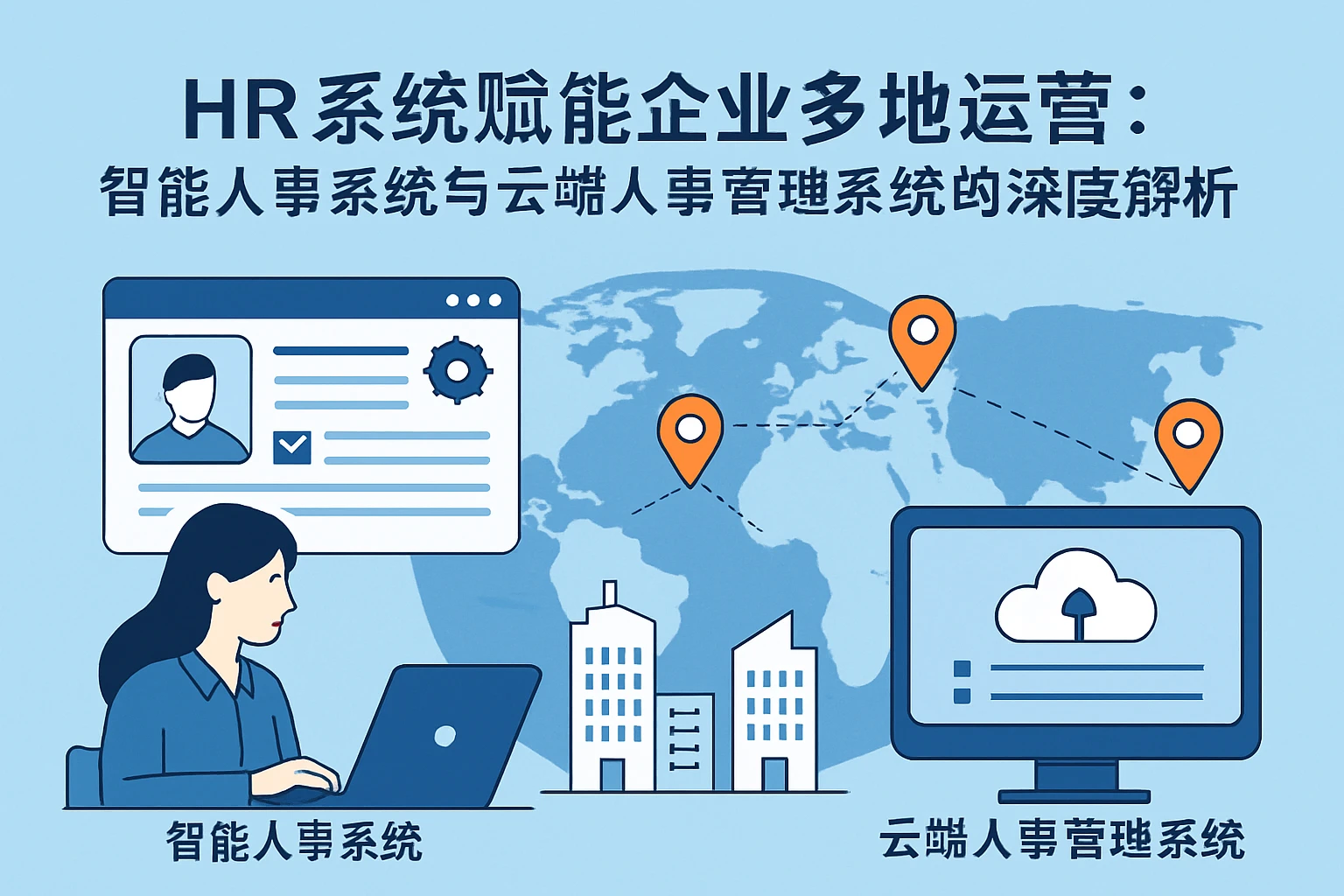 HR系统赋能企业多地运营：智能人事系统与云端人事管理系统的深度解析