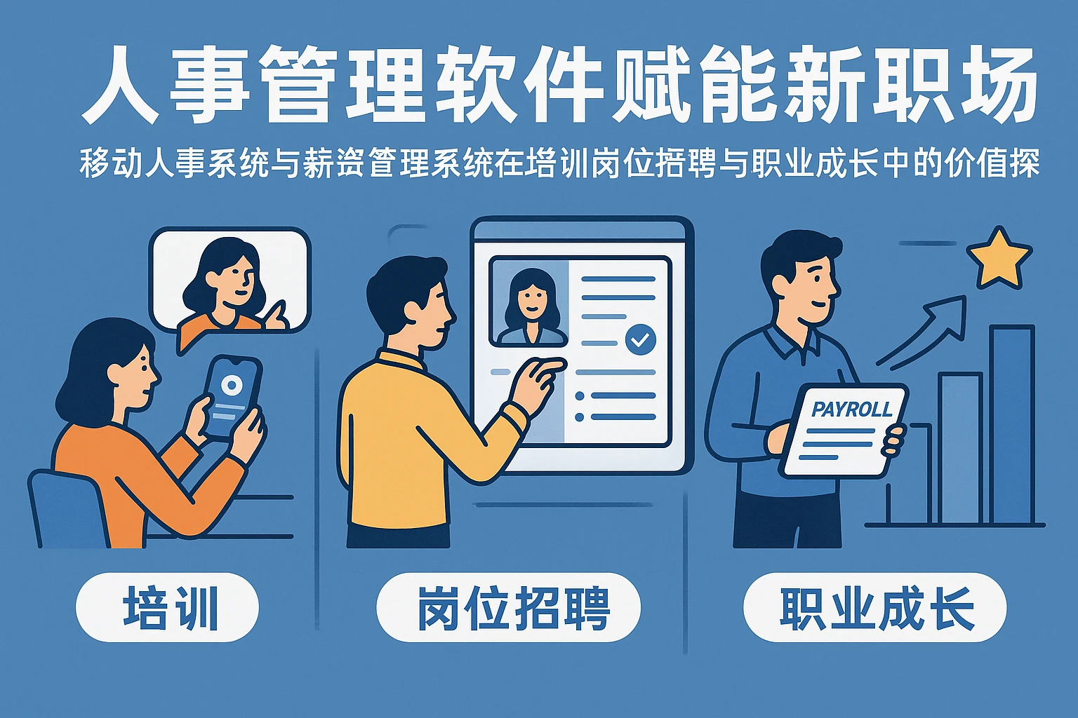 人事管理软件赋能新职场：移动人事系统与薪资管理系统在培训岗位招聘与职业成长中的价值探析