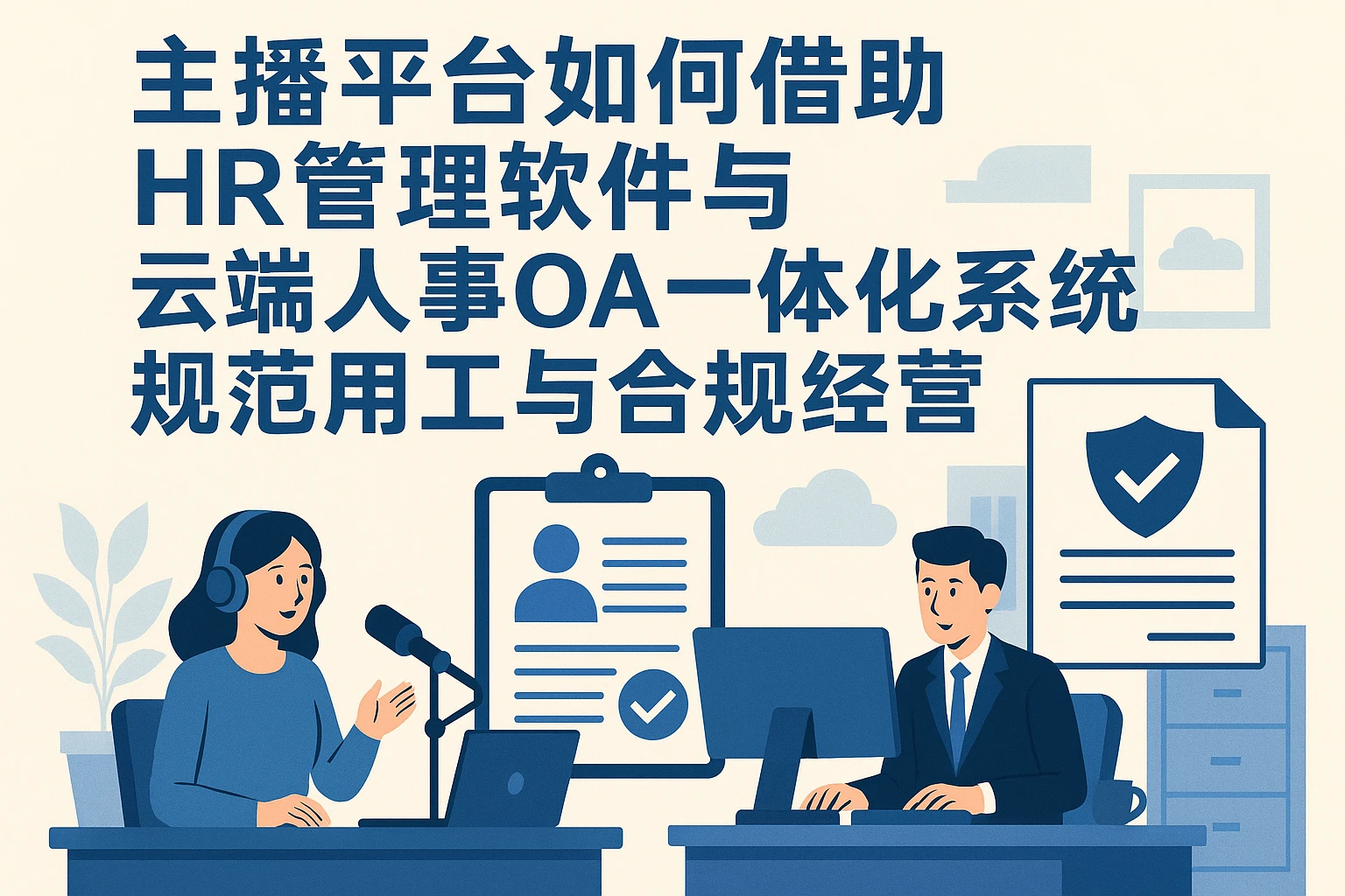 主播平台如何借助HR管理软件与云端人事OA一体化系统规范用工与合规经营