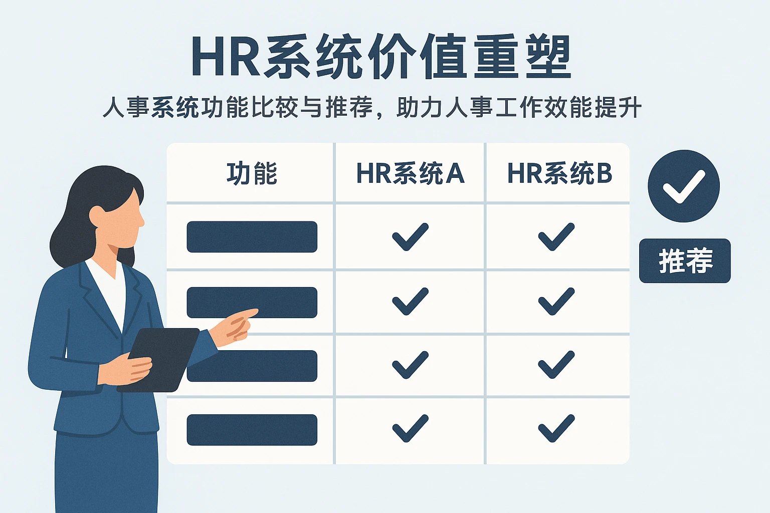 HR系统价值重塑：人事系统功能比较与推荐，助力人事工作效能提升