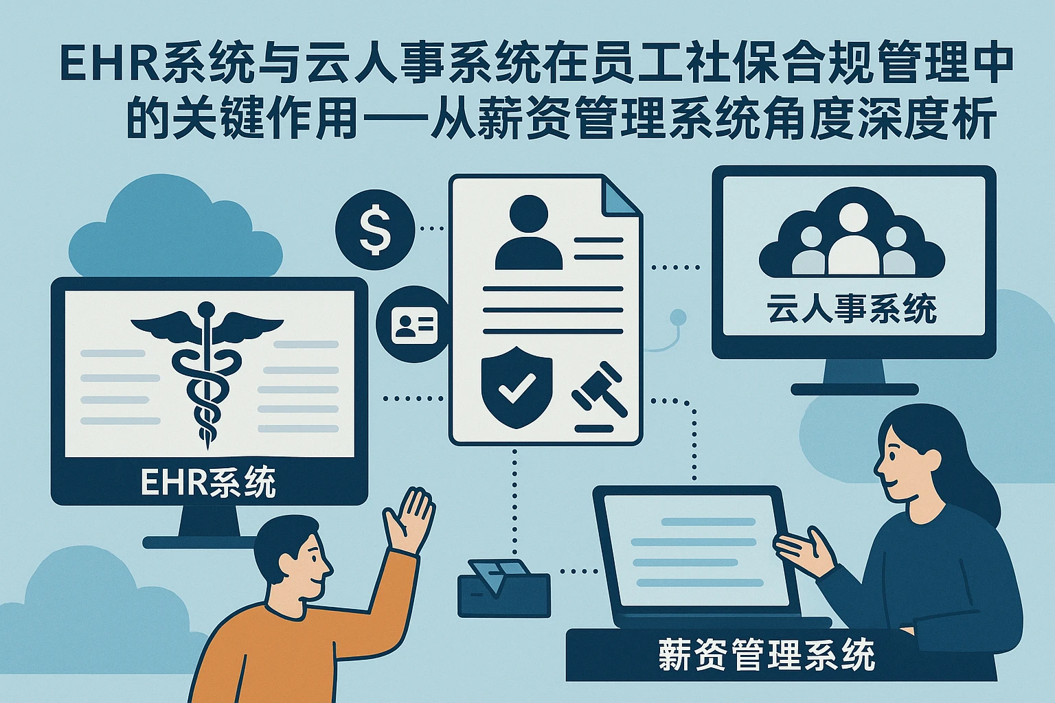 EHR系统与云人事系统在员工社保合规管理中的关键作用——从薪资管理系统角度深度解析