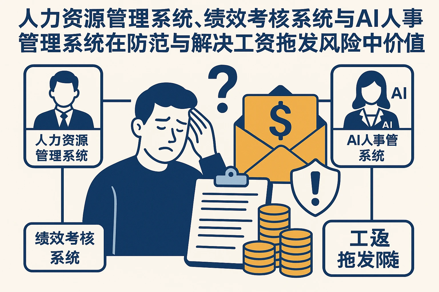 人力资源管理系统、绩效考核系统与AI人事管理系统在防范与解决工资拖发风险中的应用与价值