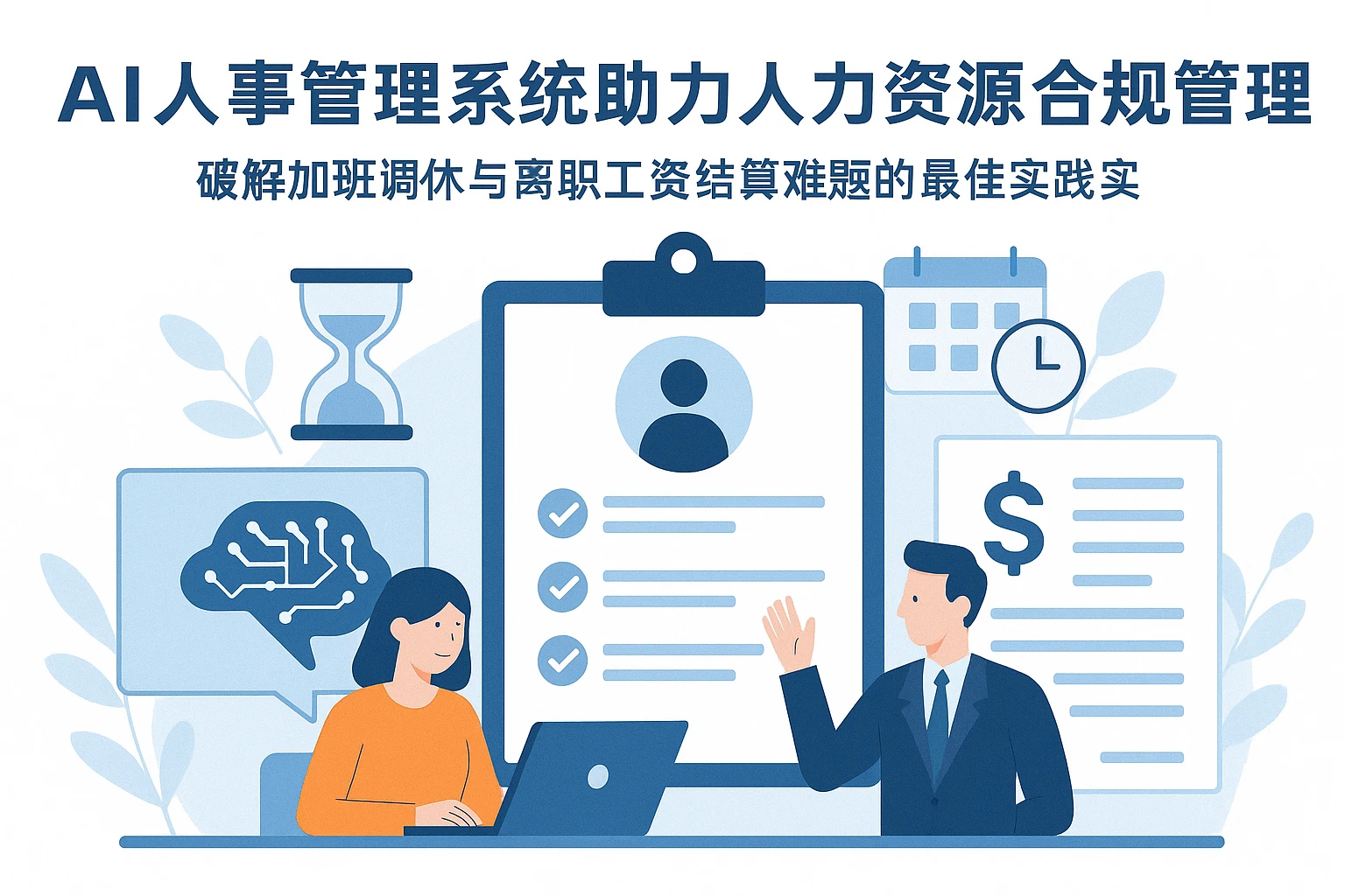 AI人事管理系统助力人力资源合规管理——破解加班调休与离职工资结算难题的最佳实践