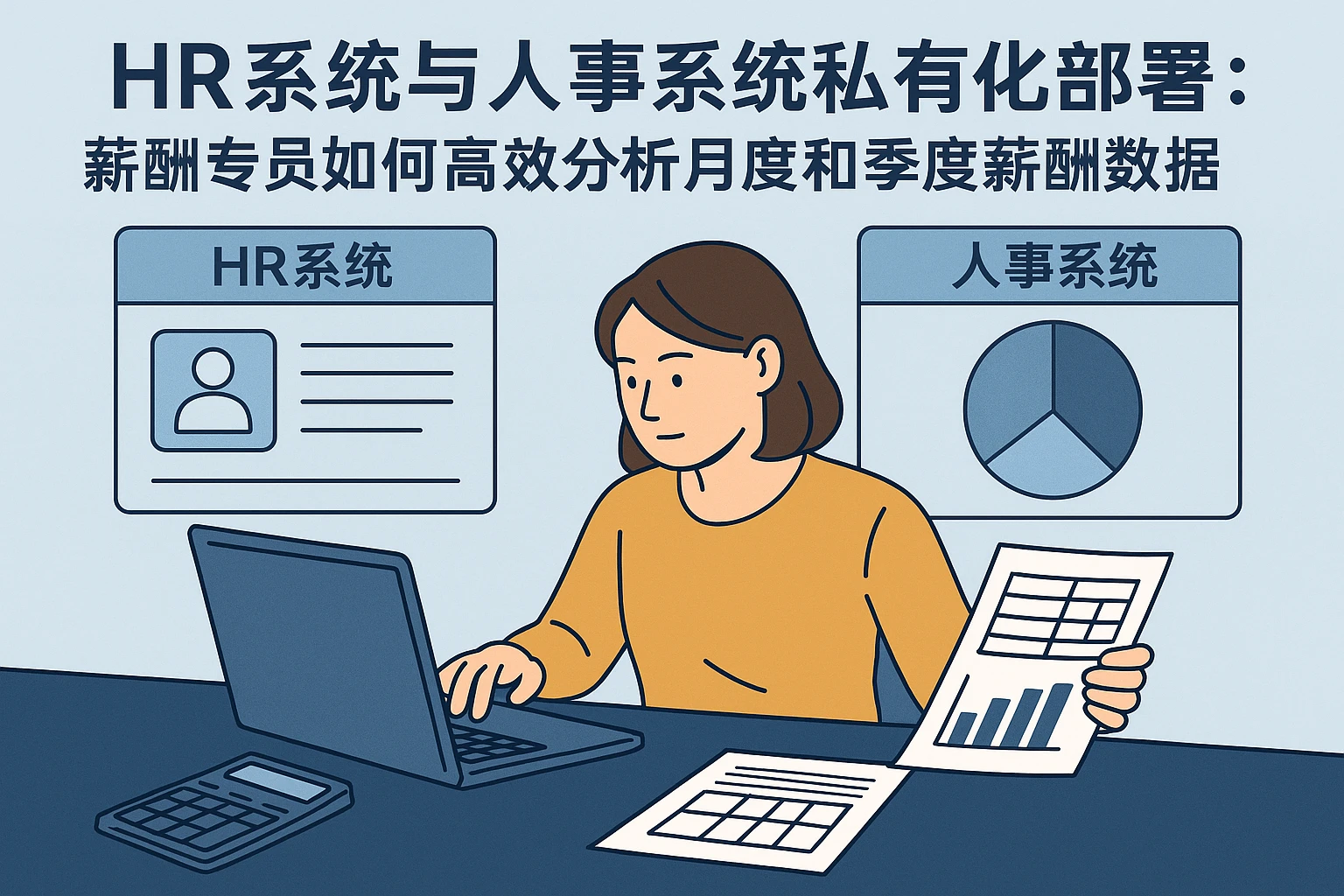 HR系统与人事系统私有化部署：薪酬专员如何高效分析月度和季度薪酬数据