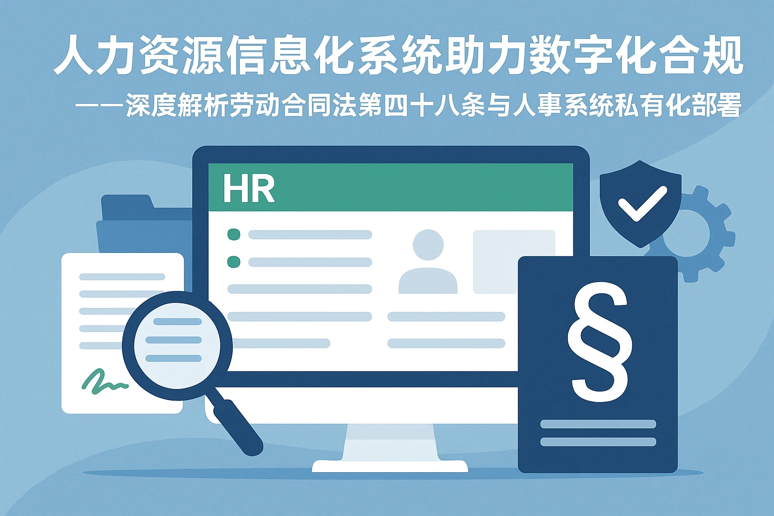 人力资源信息化系统助力数字化合规管理——深度解析劳合同法第四十八条与人事系统私有化部署
