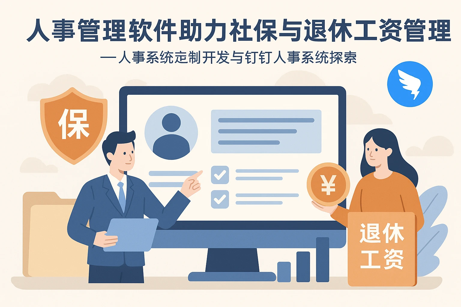 人事管理软件助力社保与退休工资管理——人事系统定制开发与钉钉人事系统探索