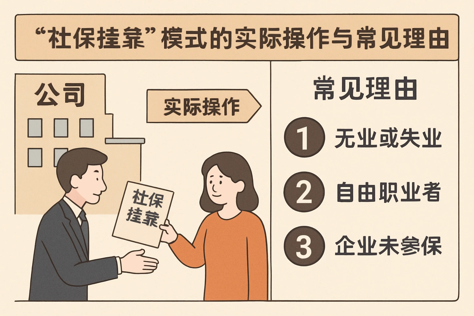 “社保挂靠”模式的实际操作与常见理由