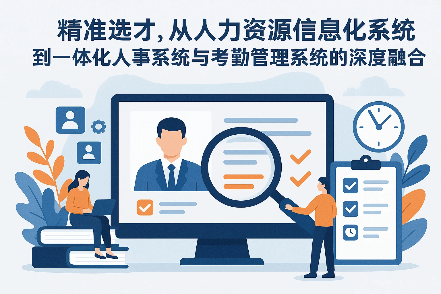 精准选才，从人力资源信息化系统到一体化人事系统与考勤管理系统的深度融合