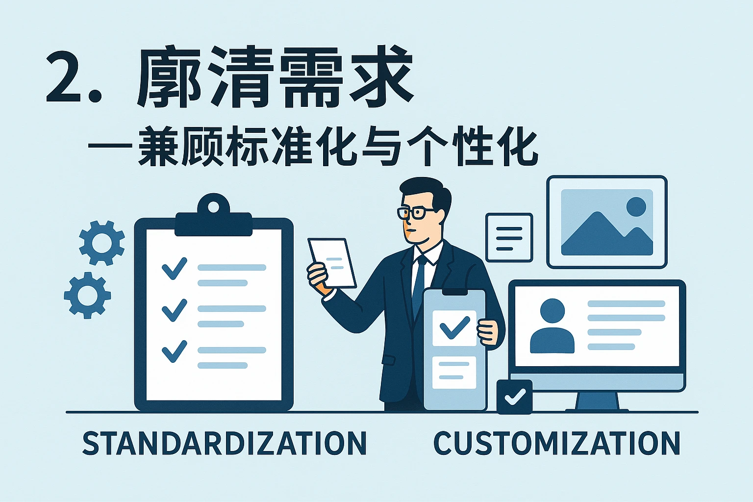 2. 廓清需求——兼顾标准化与个性化