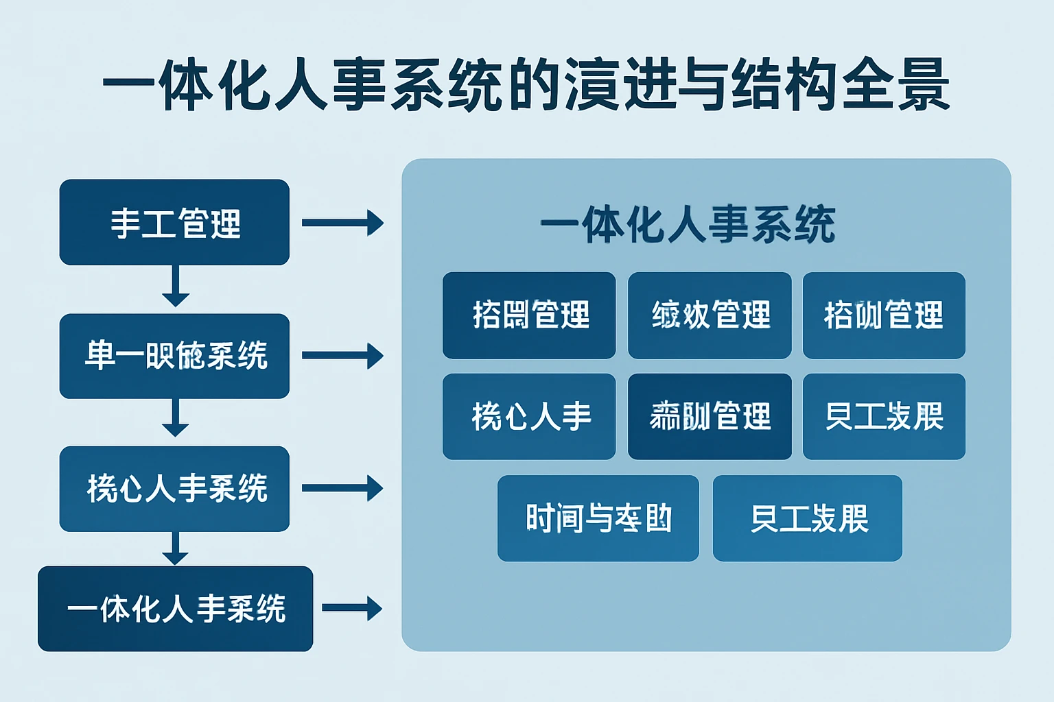 一体化人事系统的演进与结构全景