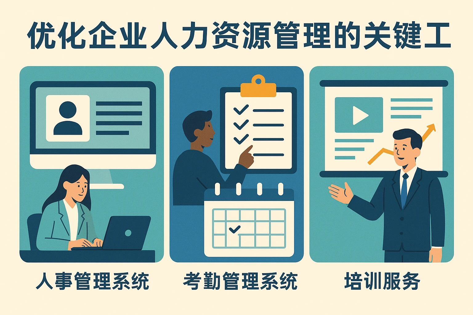 优化企业人力资源管理的关键工具：人事管理系统与考勤管理系统及其培训服务