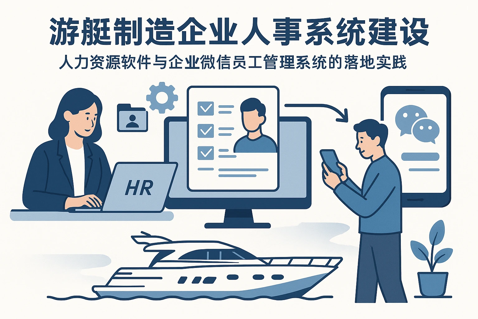 游艇制造企业人事系统建设：人力资源软件与企业微信员工管理系统的落地实践