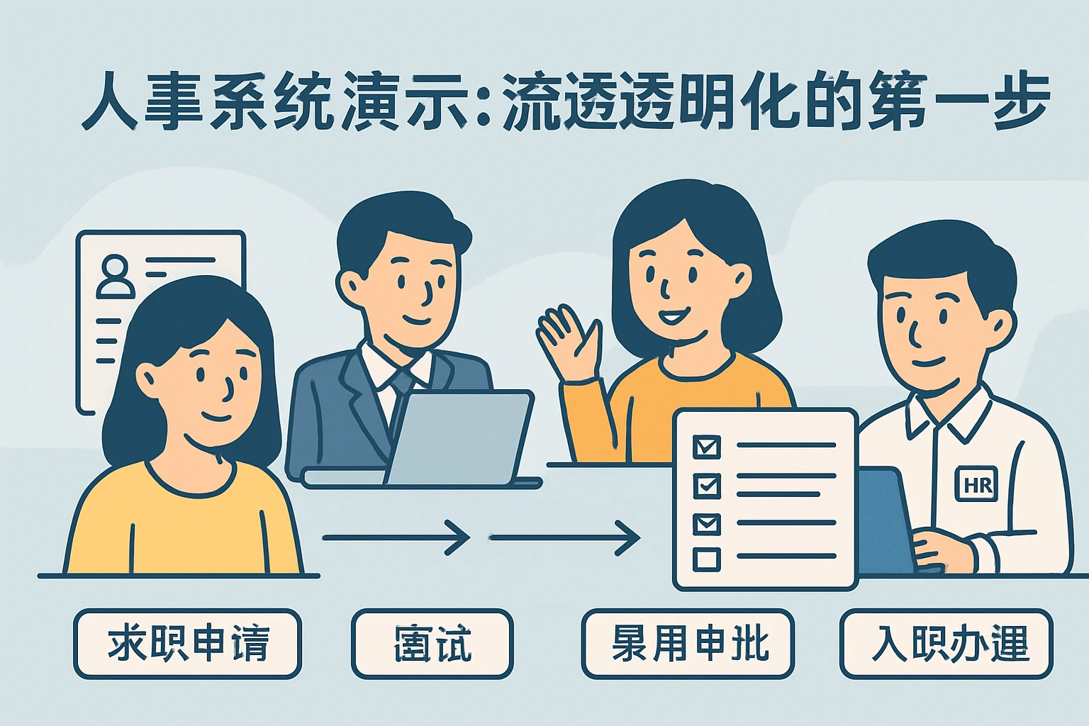 人事系统演示：流程透明化的第一步