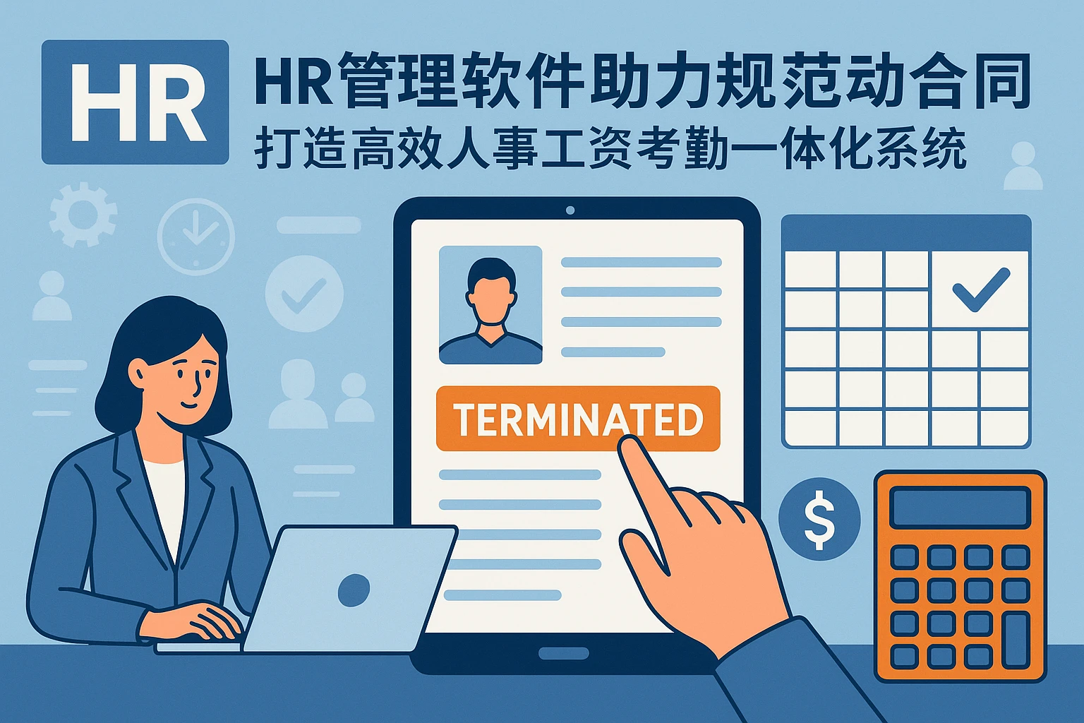HR管理软件助力企业规范劳动合同终止——打造高效人事工资考勤一体化系统