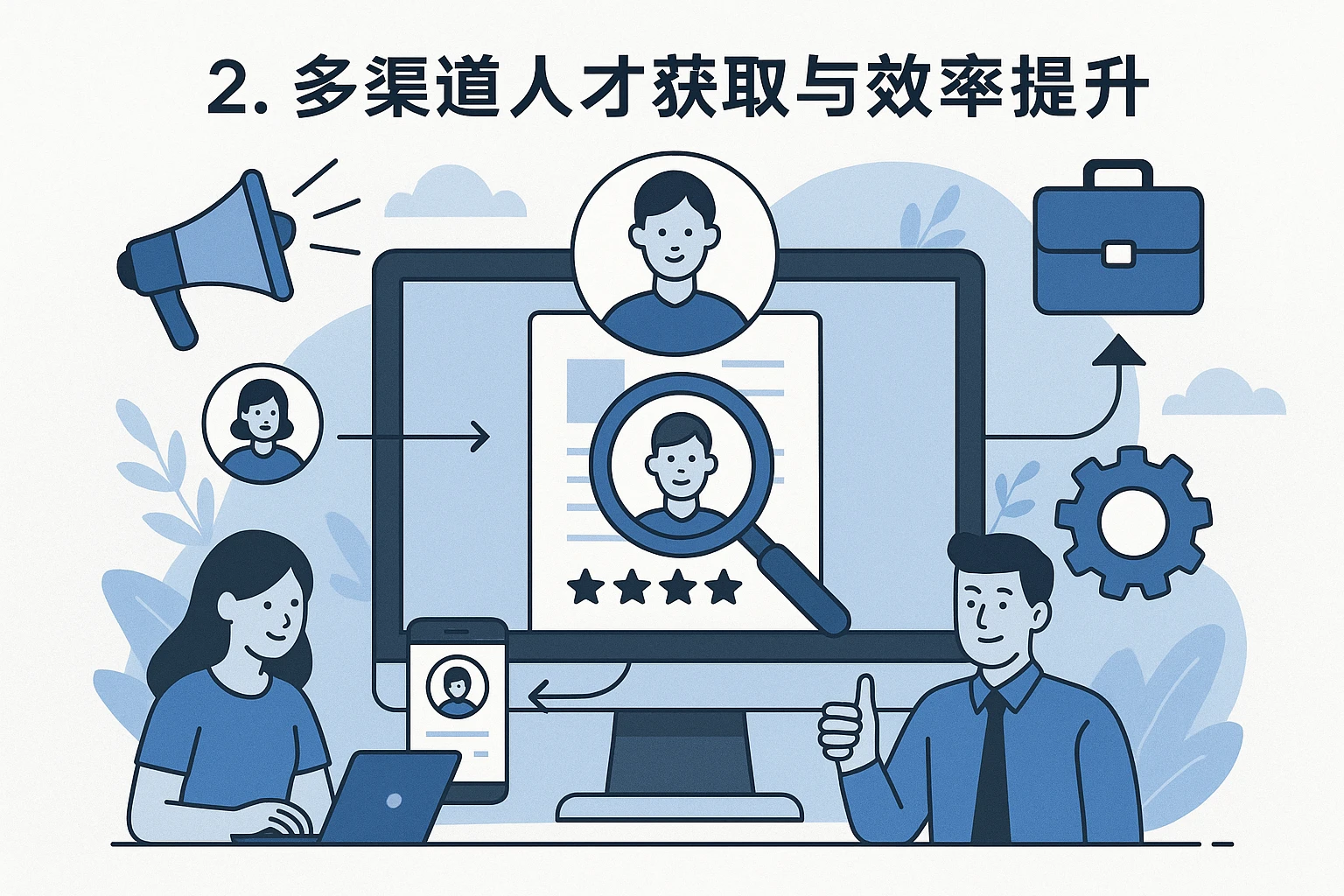 2. 多渠道人才获取与效率提升