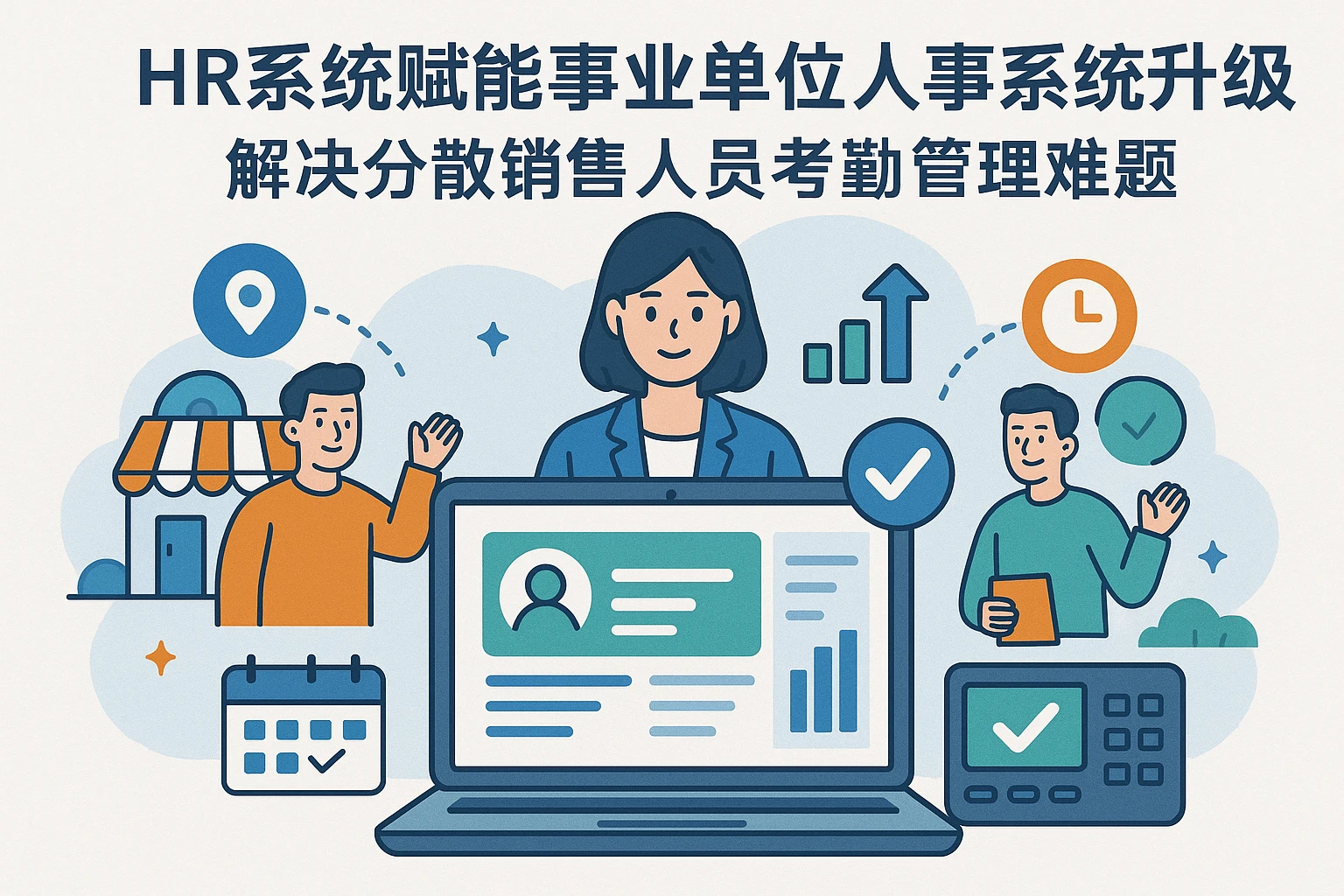 HR系统赋能事业单位人事系统升级，解决分散销售人员考勤管理难题