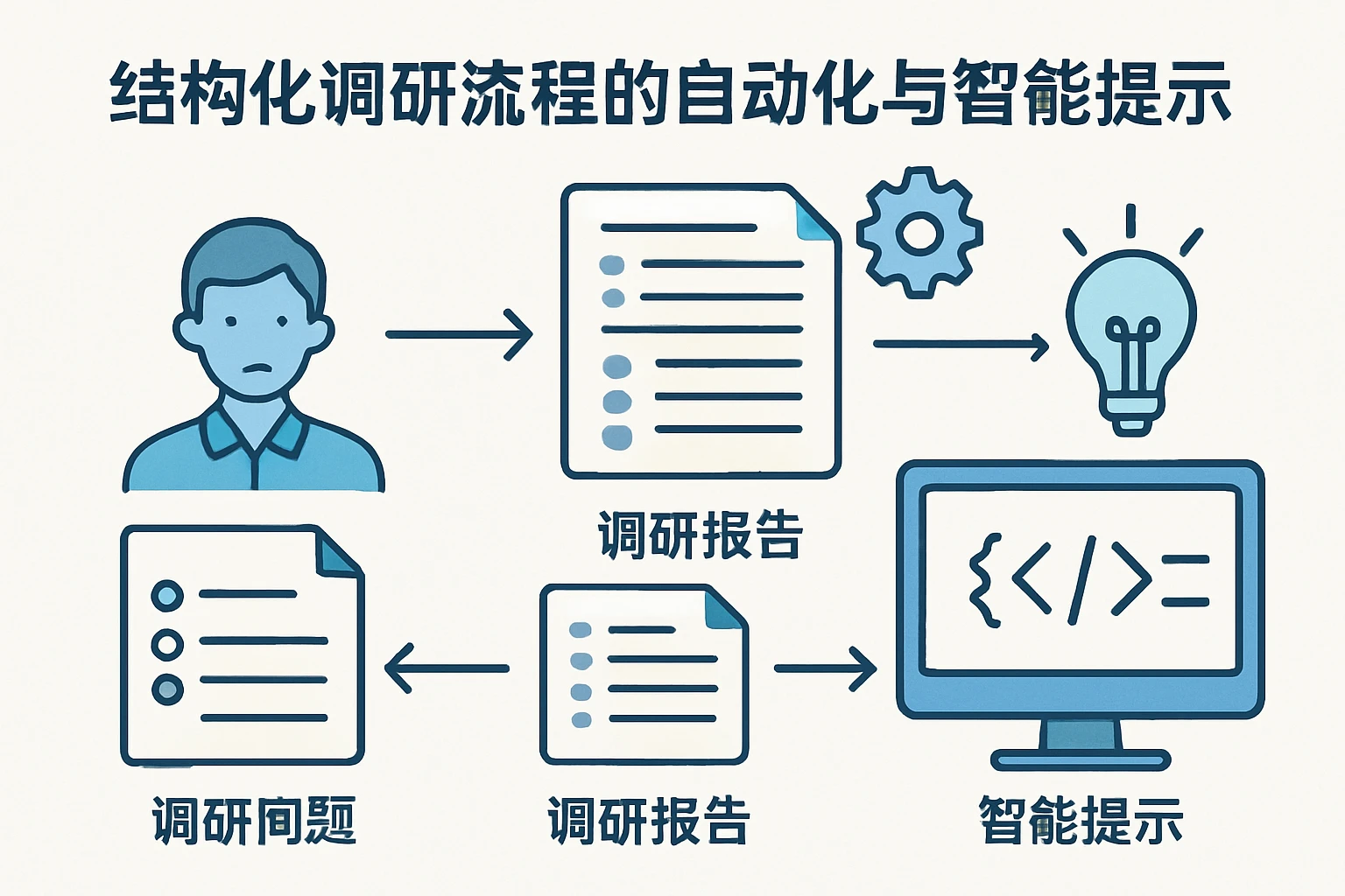结构化调研流程的自动化与智能提示