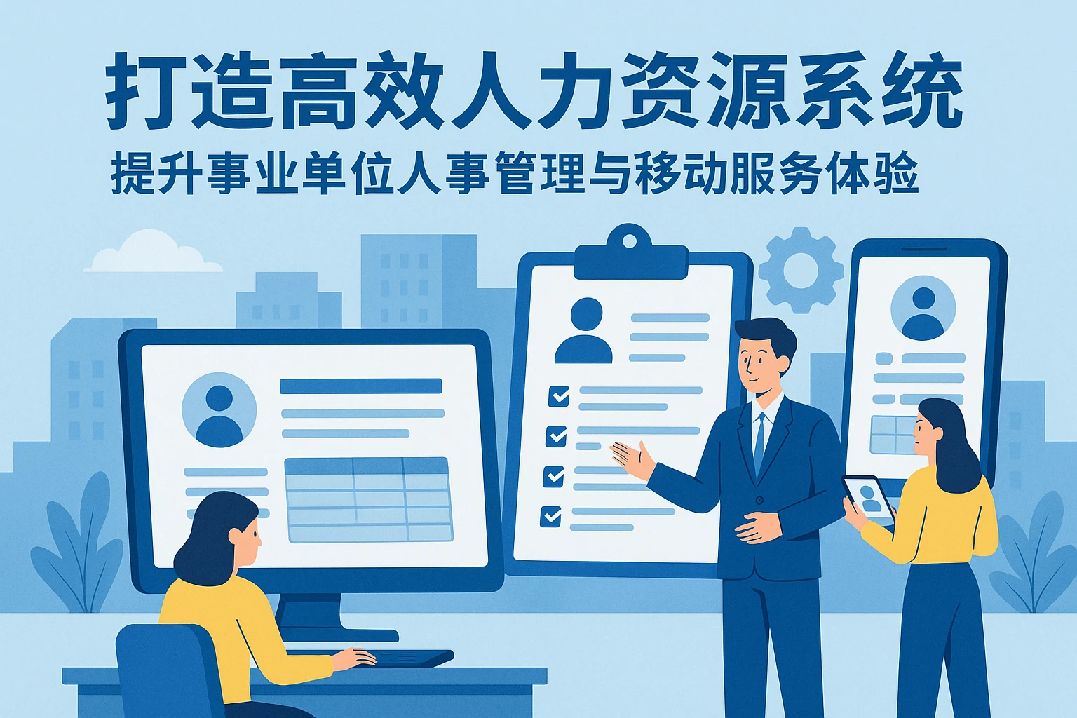 打造高效人力资源系统，提升事业单位人事管理与移动服务体验