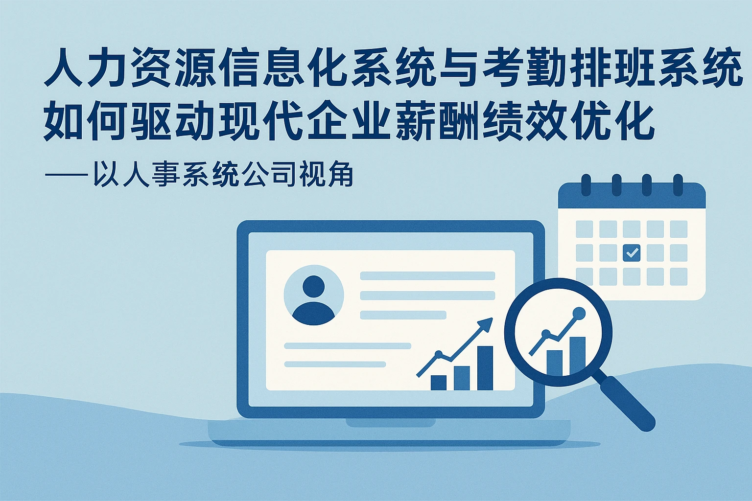 人力资源信息化系统与考勤排班系统如何驱动现代企业薪酬绩效优化——以人事系统公司视角