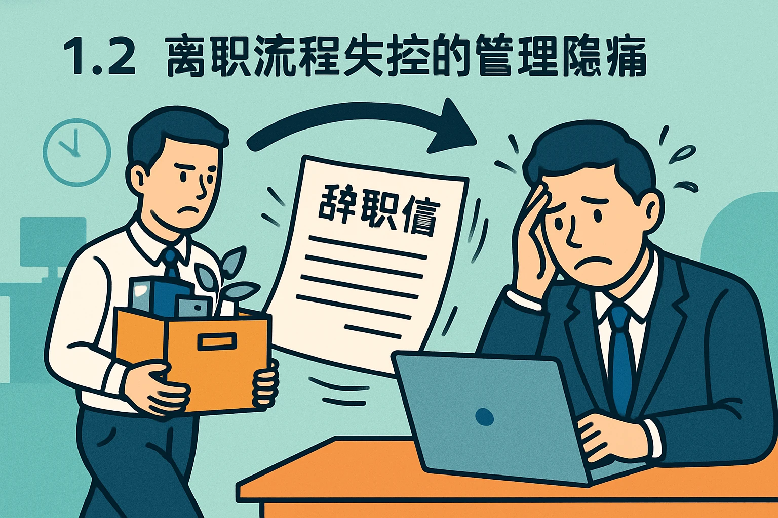 1.2 离职流程失控的管理隐痛